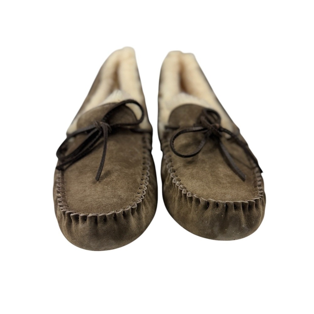 UGG Australia Dakota 5612 Women 11 Suede Moccasin Slipper Dolphin Grey DLF NEW - Picture 2 of 12